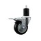 Service Caster 3.5'' Black Poly Swivel 1-3/4'' Expanding Stem Caster Total Lock Brake SCC-EXTTL20S3514-PPUB-BLK-134 - alternate 1